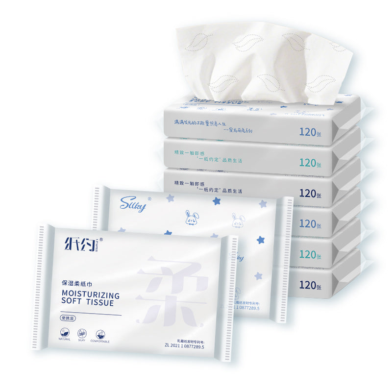 SKYTISUE Premium Moisturizing Facial Tissues, Ultra Soft Lotion Tissues, 3-Ply Hypoallergenic Skin Care Tissue, FSC Certified, 300 Sheets Travel & Home Bulk Pack